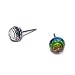 Vitrial Medium Facated Ball Swarovski Austrian Crystal Earrings, 6mm