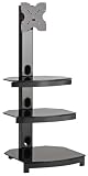 OmniMount G303-FP-DARK 23-Inch to 37-Inch Stellar Series 3-Shelf AV Stand with Flat Panel Mount