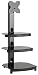 OmniMount Stellar G303FP - Stand for flat panel - high-gloss black - floor-standing