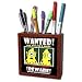 Mark Grace GRACEVISIONS Wanted Posters - WANTED POSTER one eyed larry 1 on black - Tile Pen Holders-5 inch tile pen holder