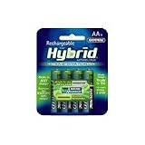 Rayovac Hybrid Rechargeable AA NiMH Batteries (Pack of 4)