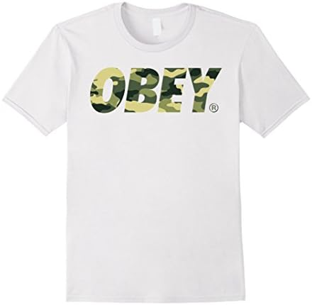 Men's OBEY Camouflage t-shirt XL White