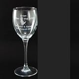 Review PSUK  / Hearts Wine Glasses. Can be personalised with up to 40 characters/letters
