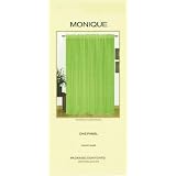 2 Sheer Voile Curtains 58 W x 84 L - Lime Green by EDITEX
