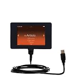 Classic Straight USB Cable for the iRiver U10 512MB with Power Hot Sync and Charge capabilities - Gomadic Brand w/ TipExchange Technology