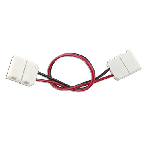 HitLights SMD 5050 and 2835 (10mm) LED Light Strip Connector Extension, Single Color - 6 Inch (4 Pack) Strip to Strip Any Angle Connector