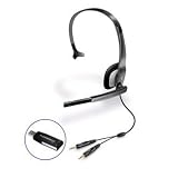 Electronics : Plantronics Audio 610 USB Headset and microphone for PC - Mac Computers