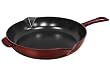 Staub 10 Inch Cast Iron Fry Pan Grenadine