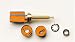 Electronics : Pomona 3750-3 Orange Gold Plated Banana Jakc Binding Post