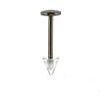 STAINLESS STEEL LABRET CLEAR Gauge: 16, Ball Size: 3mm, Length: 8mm Sold as a Pair