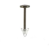 STAINLESS STEEL LABRET CLEAR Gauge: 16, Ball Size: 4mm, Length: 8mm Sold as a Pair