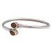 Sterling Silver Cuff Bracelet Jewelry tiger-eye Gemstone Dia 2.5 inches
