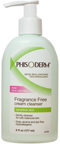 pHisoderm Fragrance Free Cream Cleanser For Sensitive Skin 6 oz