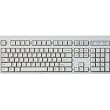 Arabic Keyboard - Arabic English Ivory / White Wired Keyboard PS2 (Little Round Plug)