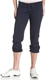 Soffe Juniors' Fleece Roll Up Capri, Navy, Medium