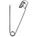 Charles Leonard Inc., Pins, Safety, 2 Inches, Silver, 1 Gross/Box (83200)
