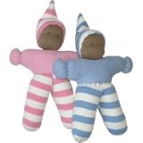 Organic Egyptian Cotton Minimo Doll - Ethnic Pink Stripe