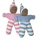 Organic Egyptian Cotton Minimo Doll - Ethnic Pink Stripe