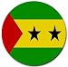 Sao Tome and Principe Flag Round Mouse Pad
