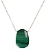 14k Yellow Gold Necklace w/ Malachite Pendant, 16"