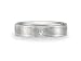 0.02 cts 4mm Comfort Fit Diamond Wedding Band - 14kt White or Yellow Gold