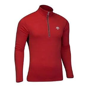 Buy Descente 2009 10 Mens Thermal D-Lux Zip-Neck Long Sleeve Running Top - 14110
