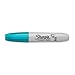 SHARPIE Permanent Markers, Broad, Chisel Tip, Single, Aqua (1927299)