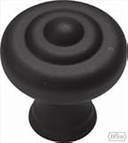 Belwith Keeler Carriage House Collection 1 1/4 Cabinet Knob Wrought Iron Black by Hickory Hardware