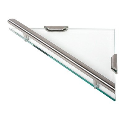Nemox Triangular Glass Shelf Finish: Chrome
