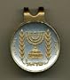 Israel 1/2 Lirah "Menorah" Two Tone Coin Golf Ball Marker