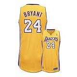 Kobe Bryant Los Angeles Lakers #24 Revolution 30 Authentic Adidas NBA Basketball Jersey (Home Gold)