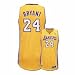 Kobe Bryant Los Angeles Lakers #24 Revolution 30 Authentic Adidas NBA Basketball Jersey (Home Gold)