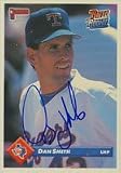 Dan Smith, Texas Rangers, 1993 Donruss Rated Rookie Autographed Card
