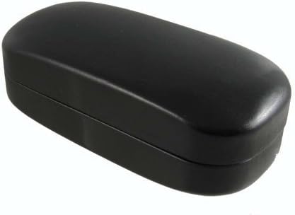 Large Size Shiny Smooth Hard Sunglass Sunglasses Case Glasses Black