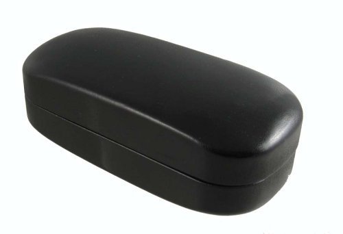Large Size Shiny Smooth Hard Sunglass Sunglasses Case Glasses Black