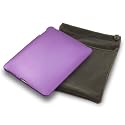 APPLE IPAD 3 PC EXECUTIVE ACCESSORY PACK - PURPLE HYBRID CASE,  SCREEN PROTECTOR, GREY POUCH PART OF THE QUBITS ACCESSORIES RANGE