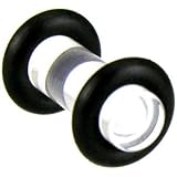 6 Gauge Clear Acrylic Plug