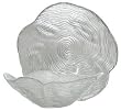 Clear Glass Small Wave Bowl 7 1/2" D, 2 1/2" H Set of Two