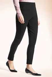 Secret Support Flat Front Panelled Plain Treggings [T57-3920-S]