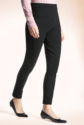 Secret Support Flat Front Panelled Plain Treggings
