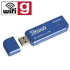 802.11G Wireless USB Lan Adapt Range FROM100 To 300 Meters by Zonet
