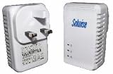 Solwise 85Mbps Homeplug Adapter - Twin Pack