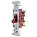 Wall Switch, 20A, Red, 4-Way Type, Toggle