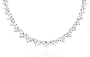 Diamond & 18k White Gold Graduated Necklace