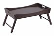 Winsome 92022 Benito Bed Tray with Curved Top Foldable Legs- Espresso