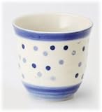 【美濃焼 湯呑】 軽々水玉 コップ （青） 3個組 〔キャッシュバックキャンペーン対象商品〕