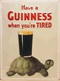 Guinness Tortoise embossed steel sign