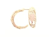 Beautiful! Yellow-gold Black Hills Gold Half Hoop Earrings