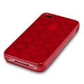 iPhone 4 4S 4G Fiery Hot Red Spiral Circles Gel Case Cover Protector from Keep Talking Shop iPhone 4 Accessories