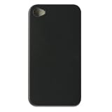 Premium Rubberized Hard Crystal Case Cover for Apple iPhone 4, 4th Generation, 4th Gen - Black